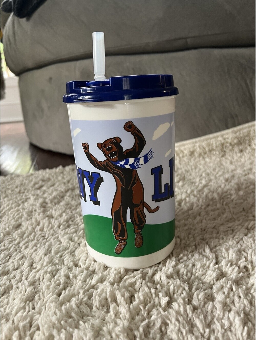 Penn State Nittany Lions Nittany Litre 32 oz Thermo Cup with Lid Plastic Tumbler